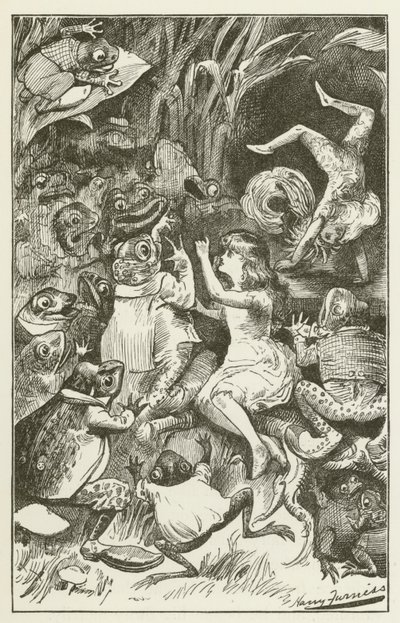 Illustration für Sylvie und Bruno von Lewis Carroll von Harry Furniss