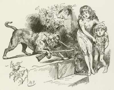Illustration für Sylvie und Bruno von Lewis Carroll von Harry Furniss