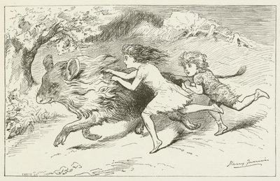 Illustration für Sylvie und Bruno von Lewis Carroll von Harry Furniss