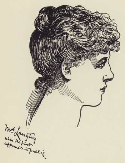 Mrs Langtry von Harry Furniss
