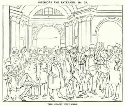 Die Börse (Stich) von Harry Furniss