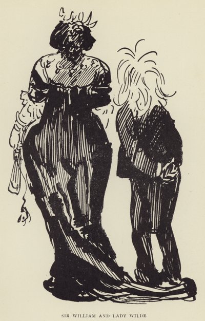 Sir William und Lady Wilde von Harry Furniss