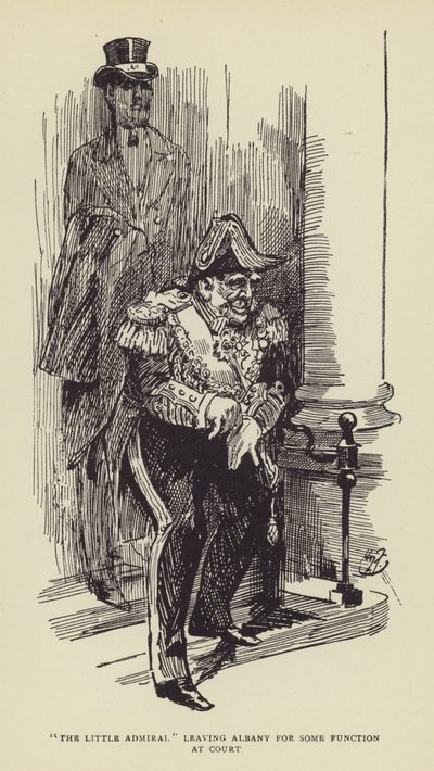 Der kleine Admiral verlässt Albany für eine Funktion am Hof von Harry Furniss