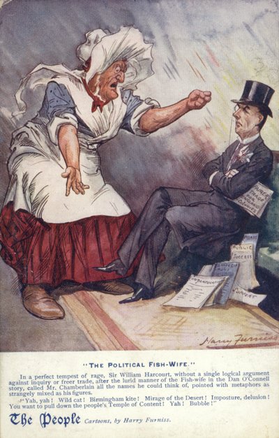 Die politische Fischfrau von Harry Furniss