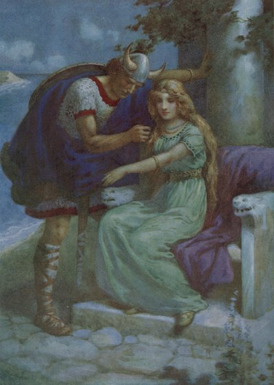Frithiof und Ingeborg, aus "Der Anzug von König Ring" von Harry George Theaker