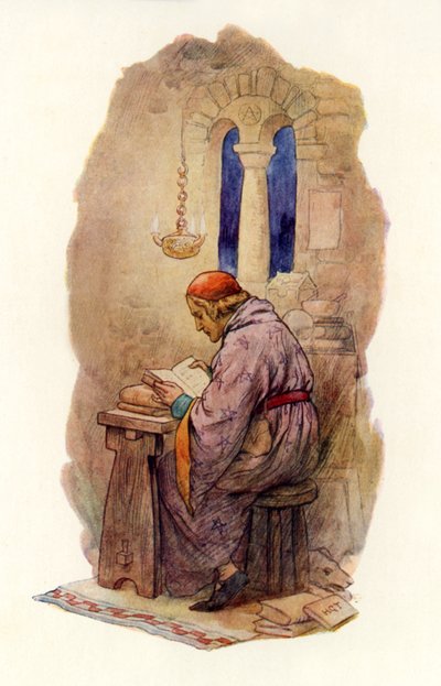 Merlin liest von Harry George Theaker
