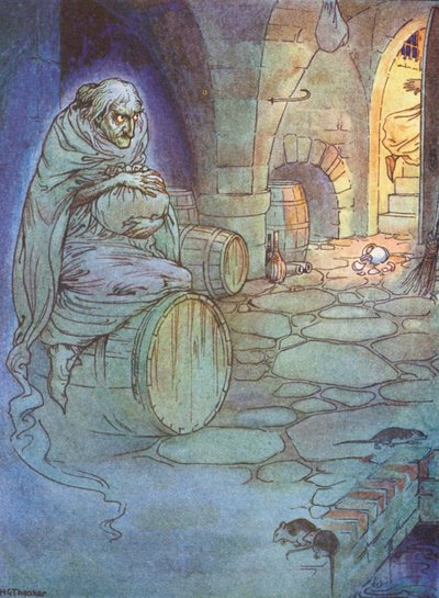 Der alte Mann in Grau gekleidet, eine Legende von Dover von Harry George Theaker