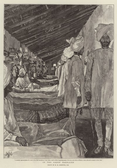 In den Kasernen der Sikhs von Harry Hamilton Johnston