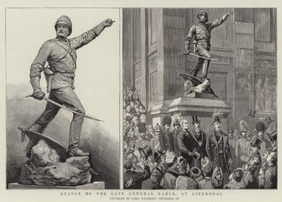 Statue des verstorbenen Generals Earle in Liverpool von Harry Hamilton Johnston