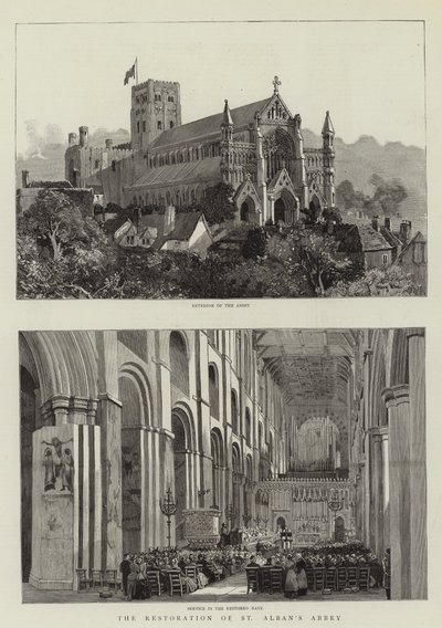 Die Restaurierung der St Albans Abbey von Harry Hine