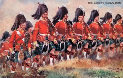 Die Gordon Highlanders, nach der Überprüfung von Harry Payne