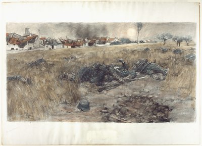 Der Erntemond, um 1918 von Harvey T. Dunn