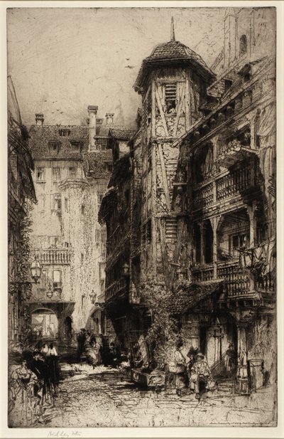 Cour de Corbeau, Straßburg von Hedley Fitton