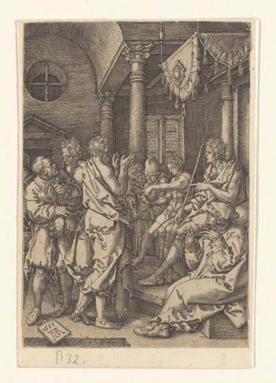 Daniel verhört die Ältesten Geschichte von Susanna (Serientitel) von Heinrich Aldegrever
