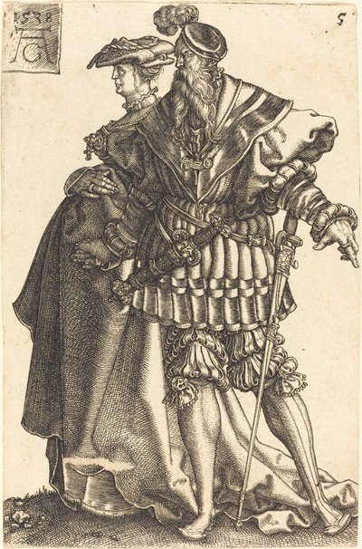 Große Hochzeitstänzer, 1538 von Heinrich Aldegrever
