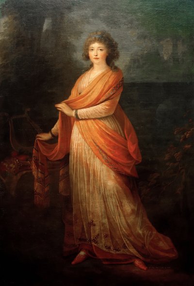 Porträt von Varvara Vasilyevna Golitsyna, geb. von Engelhardt, 1757-1815, 1792 von Heinrich Friedrich Füger