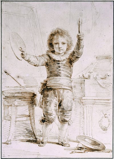 Der Sohn des Künstlers, ca. 1793 von Heinrich Friedrich Füger