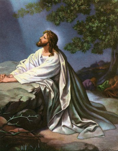 Christus im Garten Gethsemane von Heinrich Hofmann von Heinrich Hofmann