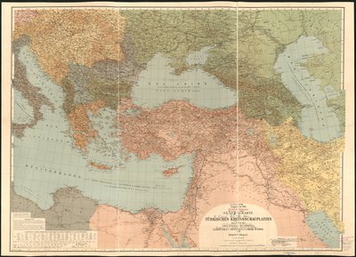 Generalkarte des Türkischen Kriegsschauplatzes von Heinrich Kiepert