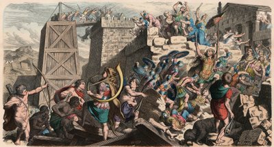 Antikes Rom: Militär, Erstürmung einer Stadt von Heinrich Leutemann