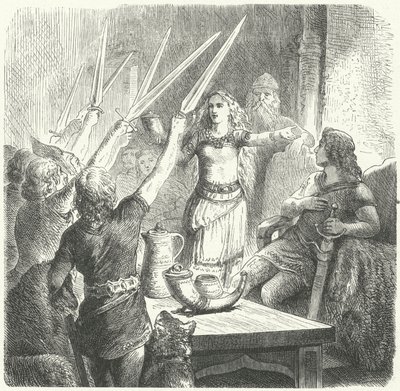 Balten trinken einen Toast auf die Kinder ihres Königs von Heinrich Leutemann