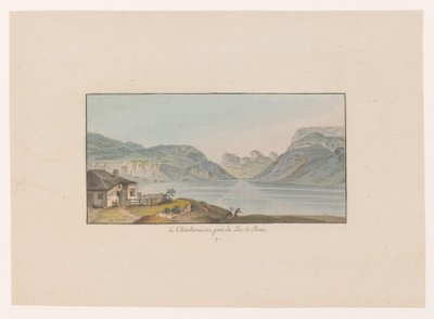 Ansicht von Les Charbonnières am Lac de Joux von Heinrich Rieter