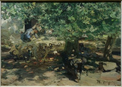 Vor dem Stall von Heinrich von Zügel