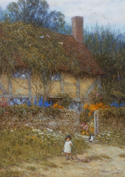 Ein Cottage bei Godalming, Surrey von Helen Allingham