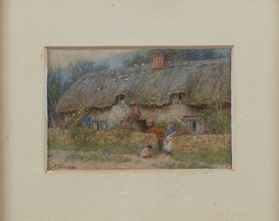 Graues Strohdachhaus von Helen Allingham