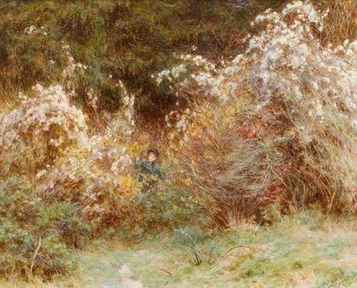 Reisefreude: Eine Hecke in Surrey von Helen Allingham