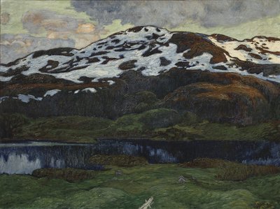 Ein Sommerabend in der Nähe von Kallsjön von Helmer Osslund