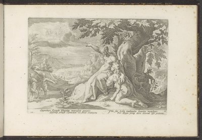 Clymene zeigt Phaëthon seinen Vater, den Sonnengott (Ovidius