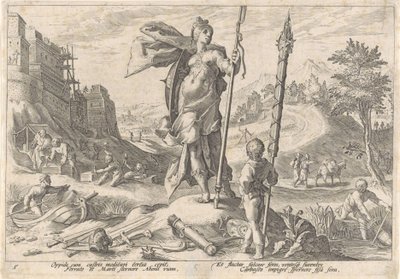Das Bronzezeitalter von Hendrick Goltzius (workshop of)
