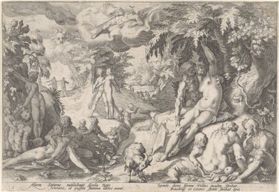 Das Goldene Zeitalter Metamorphosen von Ovid (Serientitel) von Hendrick Goltzius (workshop of)