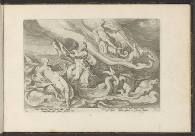 Juno beklagt sich bei Thetis und Oceanus von Hendrick Goltzius (workshop of)
