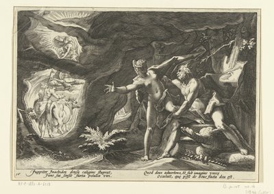 Jupiter vergeht sich an Io von Hendrick Goltzius (workshop of)