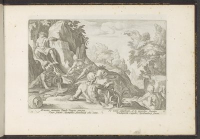 Peneus besucht von anderen Flussgöttern von Hendrick Goltzius (workshop of)