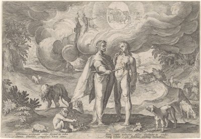 Prometheus erschafft den ersten Menschen von Hendrick Goltzius (workshop of)