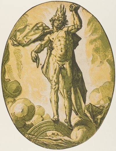 Äther, Platte sechs aus Demogorgon und die Götter von Hendrick Goltzius