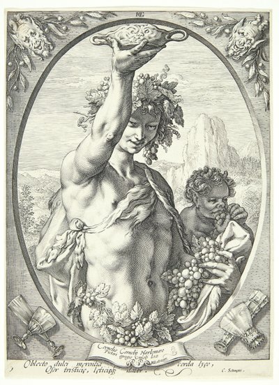 Bacchus von Hendrick Goltzius