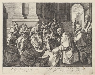 Boas und die Ältesten von Hendrick Goltzius