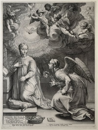 Die Verkündigung von Hendrick Goltzius