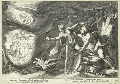 Jupiter und Io von Hendrick Goltzius