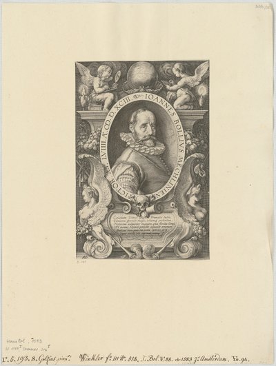 Porträt von Hans Bol von Hendrick Goltzius