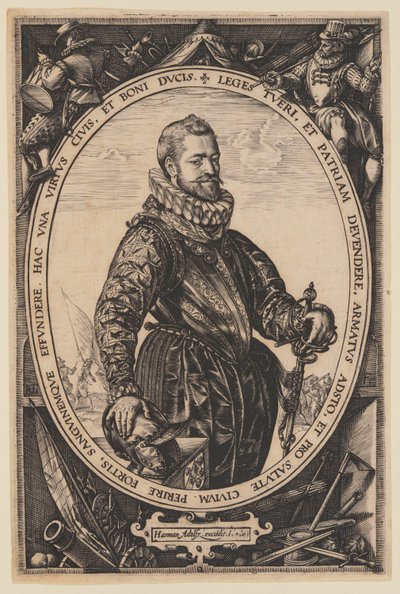 Porträt von Jacques de la Faille von Hendrick Goltzius