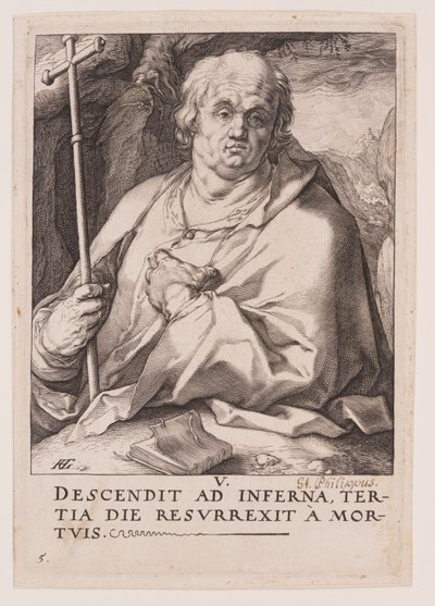 St. Philippus, aus Christus, die Apostel und St. Paulus mit dem Glaubensbekenntnis von Hendrick Goltzius