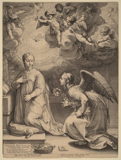 Die Verkündigung von Hendrick Goltzius