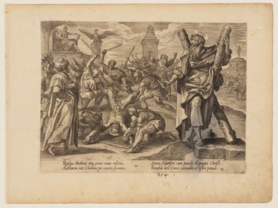 Das Martyrium des Heiligen Andreas, aus Das Martyrium Christi und der Apostel von Hendrick Goltzius