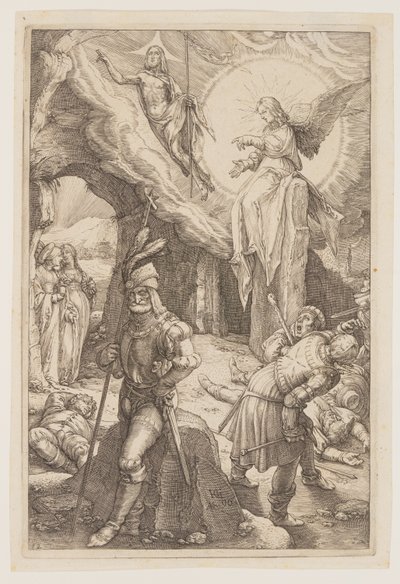 Die Auferstehung, aus Die Passion von Hendrick Goltzius