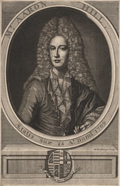 Aaron Hill, 1709 von Hendrick Hulsberg